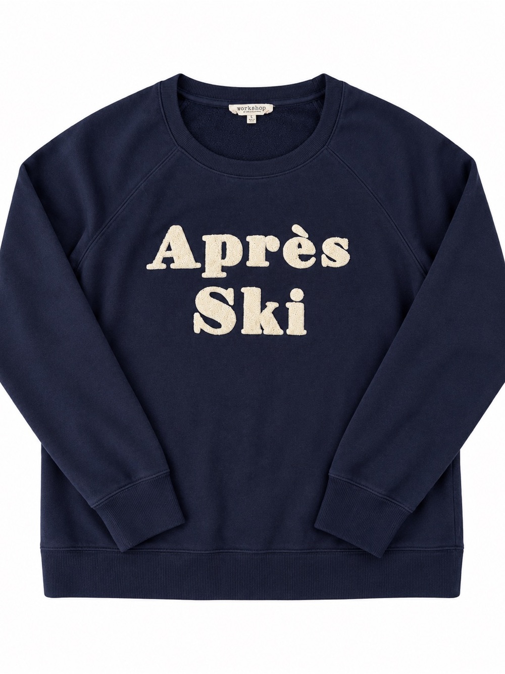 Workshop Republic Clothing Après Ski Navy Sweatshirt Women’s Large L